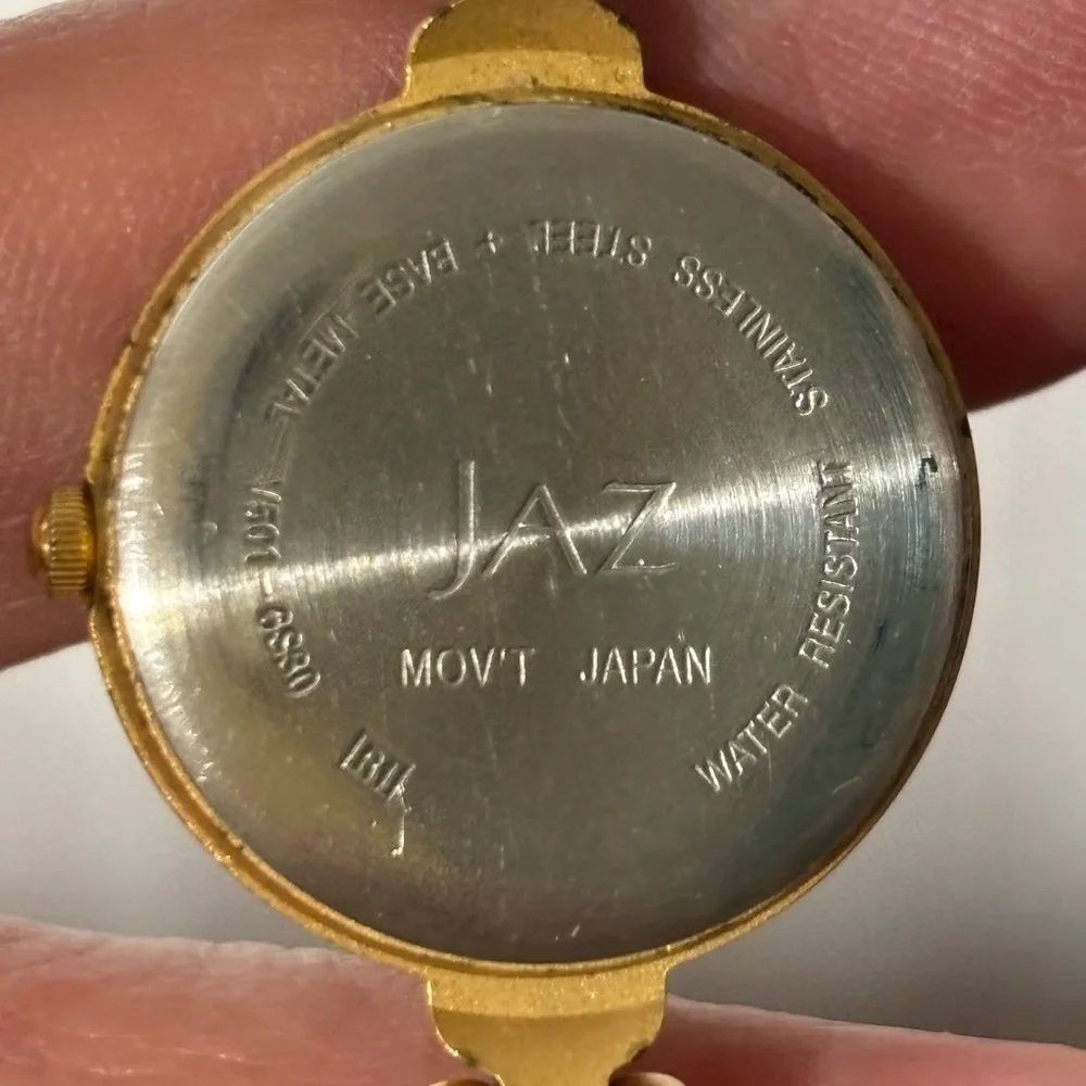 Vintage Disney Jaz Mickey Mouse Gold-Tone Women's Bracelet Watch